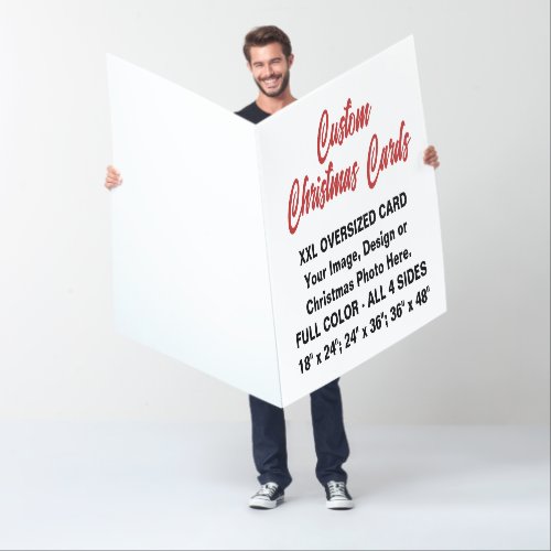 Custom Personalized 48 GIANT XXL CHRISTMAS CARD