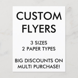 Custom Personalized 4.5x5.6" Flyers Blank Template
