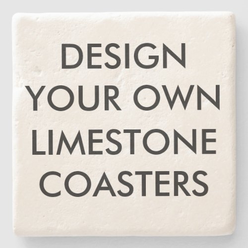 Custom Personalized 4 Limestone Stone Coaster