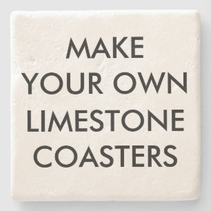 Custom Personalized 4" Limestone Stone Coaster