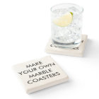 Custom Personalized 4" Marble Stone Coaster
