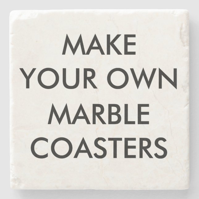 Custom Personalized 4" Marble Stone Coaster (Front)