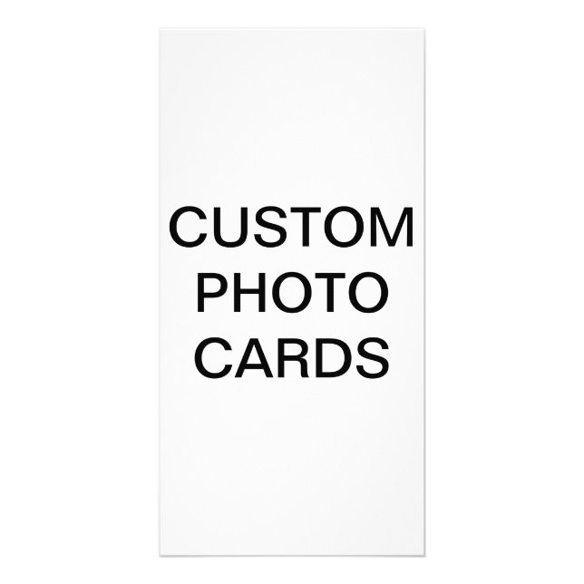 Custom Personalized 4" x 8" Photo Card Blank (Front)