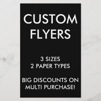 Custom Personalized 5.5x8.5" Flyers Blank Template by CustomBlankTemplates at Zazzle