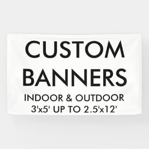 Custom Personalized 5'x3' Banner Blank Template