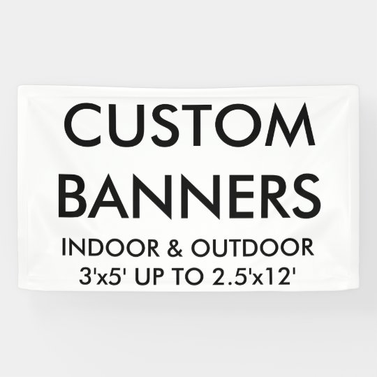 Custom Personalized 5'x3' Banner Blank Template | Zazzle.com
