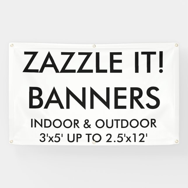 Custom Personalized 5'x3' Banner Blank Template (Horizontal)
