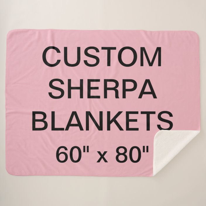 sherpa personalized blanket