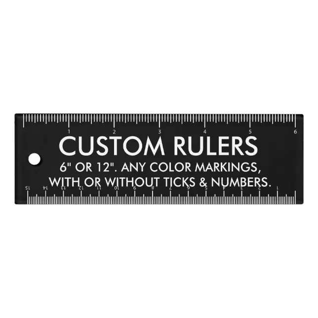 Acrylic Ruler Custom Custom Personalized 6
