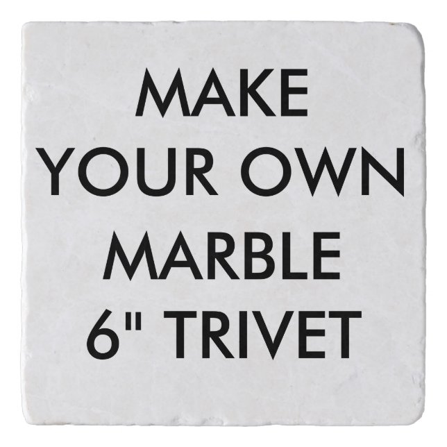 Custom Personalized 6" Marble Stone Trivet (Front)