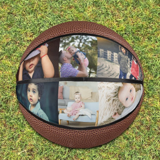 Custom Personalized 6 Photo Mini Basketball