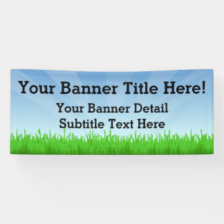 Custom Personalized 6' Wide Summer Scene Banner