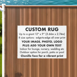 Custom Personalized 6' x 4' Outdoor Rug