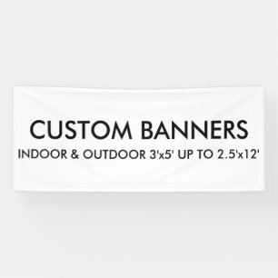 Custom Personalized 6'x2.5' Banner Blank Template