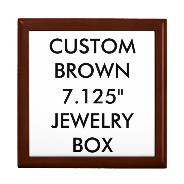Custom Personalized 7.125" Lacquered Jewelry Box (Front)