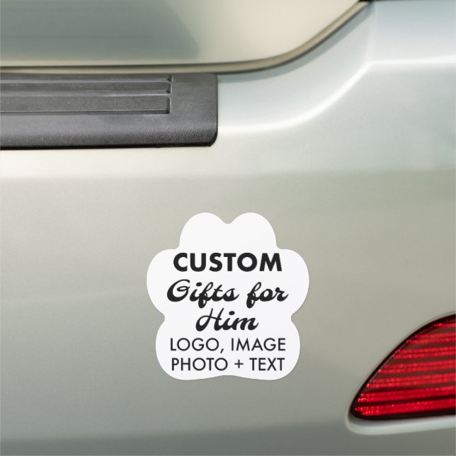 Custom personalized 7" Paw Car Magnet (In Situ)