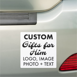 Custom personalized 7" Square Car Magnet