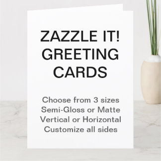 Custom Personalized 8.5" x 11" Photo Greeting Card