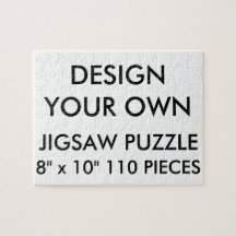 Custom Personalized 8"x10" Jigsaw Puzzle 110 Pc.