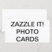 Custom Personalized 8" x 4" Photo Card Blank (Front/Back)