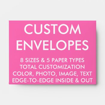 Custom Personalized A6 Card Envelope Blank by CustomBlankTemplates at Zazzle