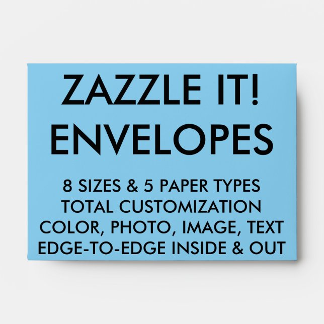 Custom Personalized A6 Card Envelope Blank (Front)