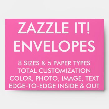 Custom Personalized A7 Envelope Blank (7"x5" Card) by GoOnZazzleIt at Zazzle