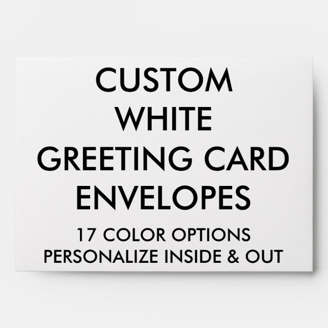 Custom Personalized A7 Greeting Card Envelope (Front)
