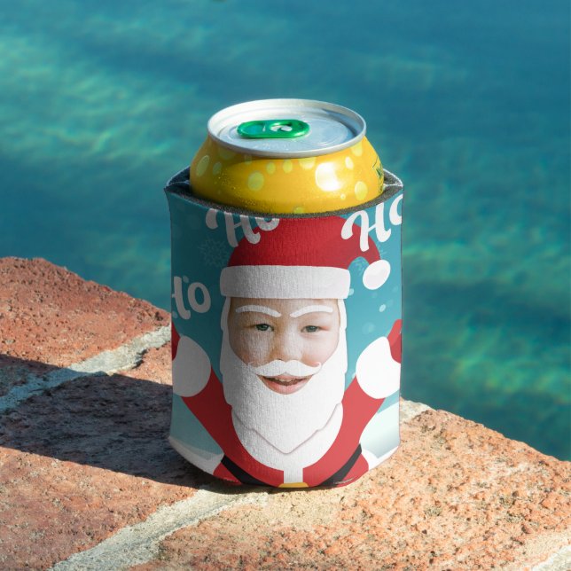 Custom Personalized Add your Own Photo Christmas Can Cooler (In Situ Pool)