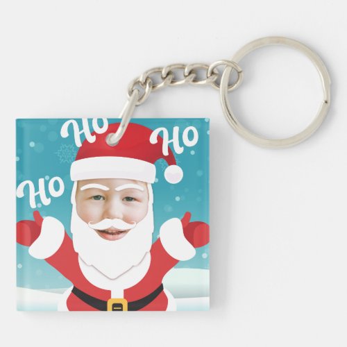 Custom Personalized Add your Own Photo Christmas Keychain