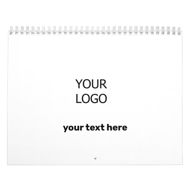 Custom personalized add your photo logo here  calendar (Cover)