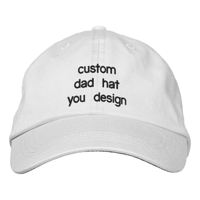 Custom Personalized Adjustable Dad Hats (Front)