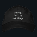 Custom Personalized Adjustable Dad Hats<br><div class="desc">You design your own adjustable dad hat on Zazzle.com. Use the design tool to upload your art, designs, or picture to create a one of a kind adjustable hat! You can also add text using professional fonts & see a preview of your creation! Zazzle's simple to personalize adjustable hat has...</div>