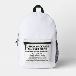 Custom personalized All Over Print Backpack