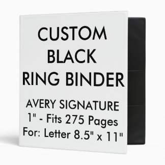 Custom Personalized Avery 1" Ring Binder - Letter