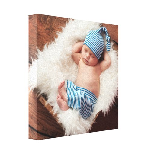 Custom Personalized Baby Photo Canvas Art Print Zazzle