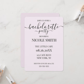 Custom Personalized Bachelorette Party Invitation
