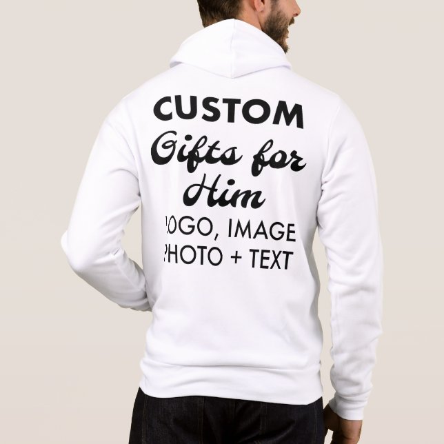 Custom personalized Back - Men's Full Zip Hoodie (Back)