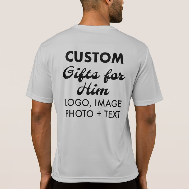 Custom personalized Back Men's Running Sports T-Shirt (Back)