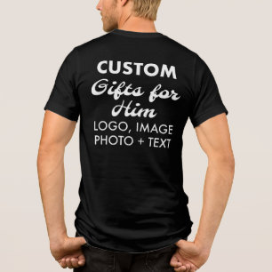 Custom personalized Back Men's Tri-Blend T-Shirt Tri-Blend Shirt