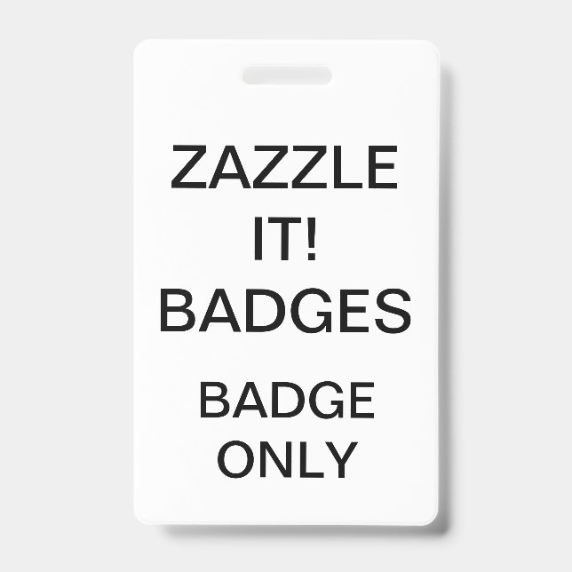Custom Personalized BADGE Blank Template (Front)