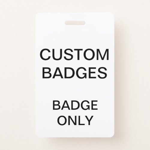 Custom Personalized BADGE Blank Template