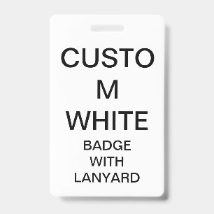 Custom Personalized BADGE WITH LANYARD