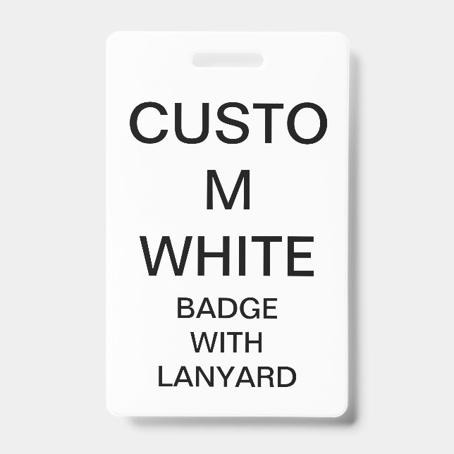 Custom Personalized BADGE WITH LANYARD (Front)