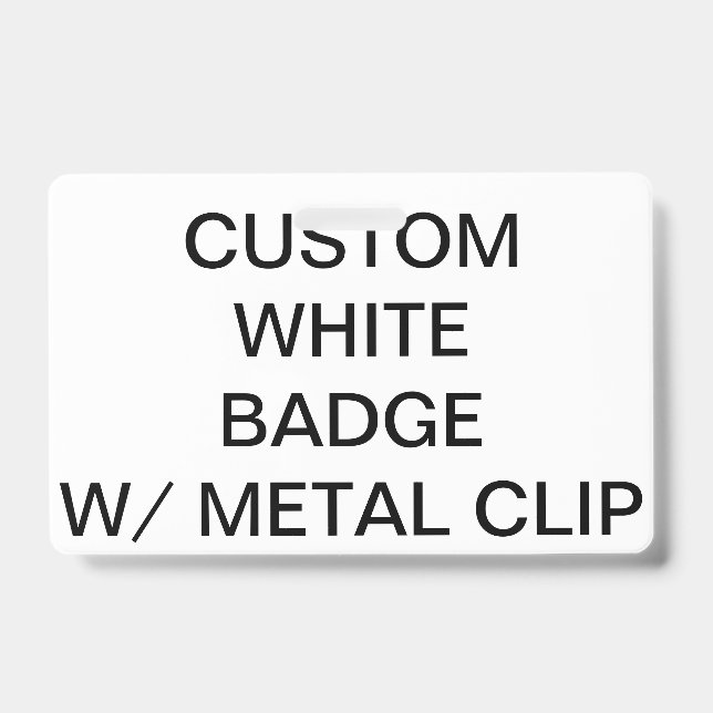 Custom Personalized BADGE WITH METAL CLIP (Front)