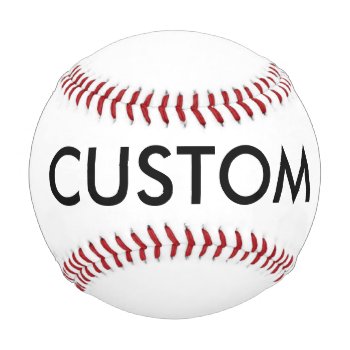 Custom Personalized Baseball Blank Template by CustomBlankTemplates at Zazzle