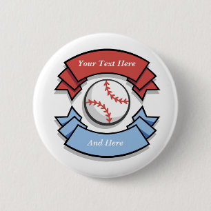 Custom Personalized Baseball Buttons