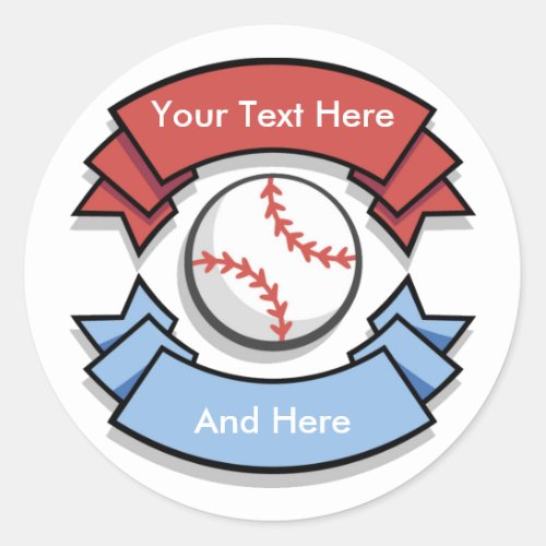 Custom Personalized Baseball Stickers