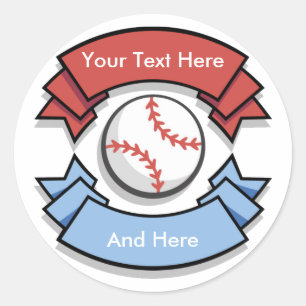 Custom Personalized Baseball Stickers