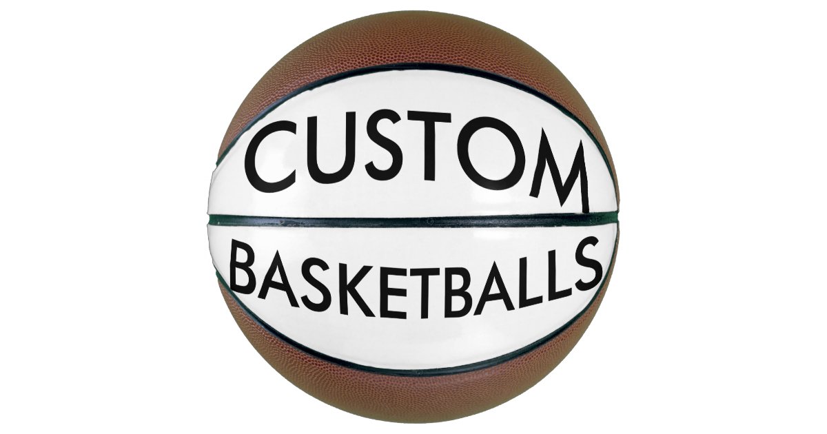 Custom Personalized Basketball Blank Template Zazzle